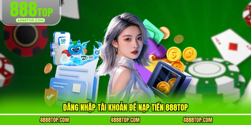 Đăng nhập tài khoản để nạp tiền 888top