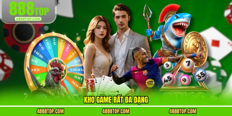 Kho game rất đa dạng