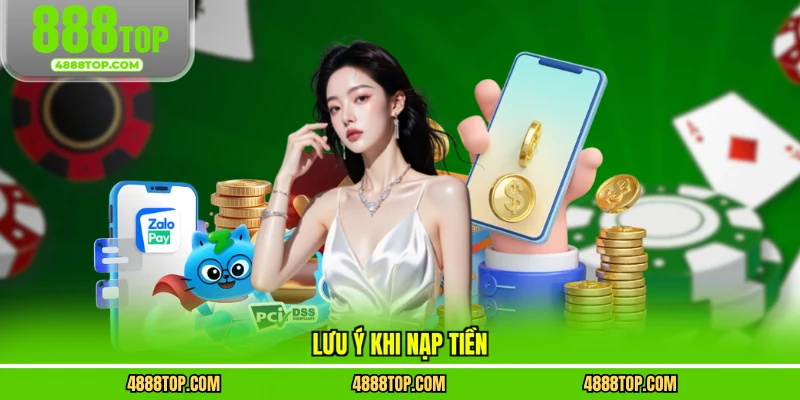 Lưu ý khi nạp tiền